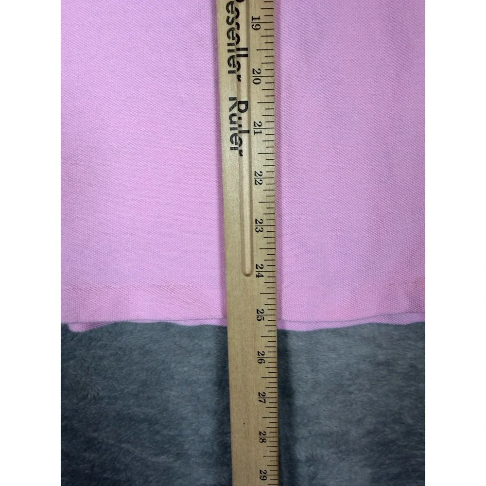 Polo Ralph Lauren Custom Slim Fit Polo Shirt Women's M Pink Big Pony Rugby USA